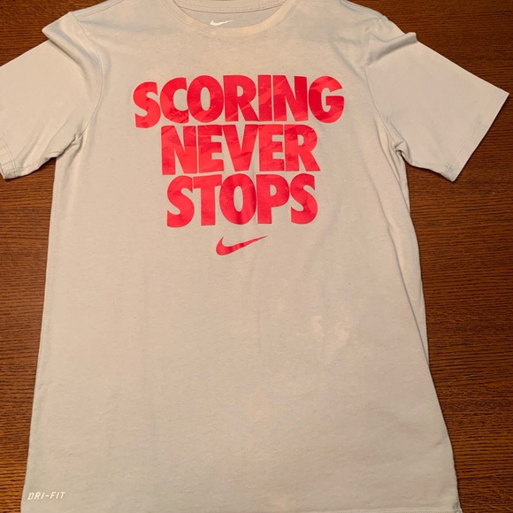 scoring never stops nike